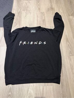 FRIENDS Black Logo Crewneck Sweatshirt with Small Colored Dots